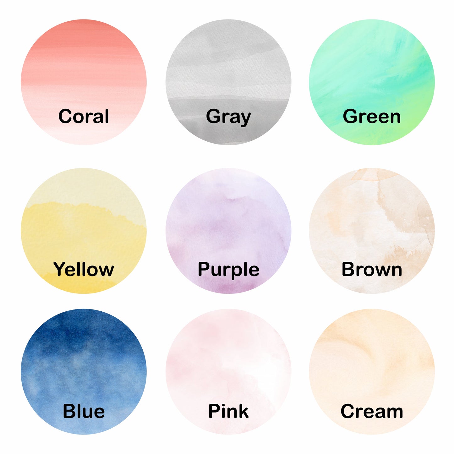 Watercolor Large Circle Decal