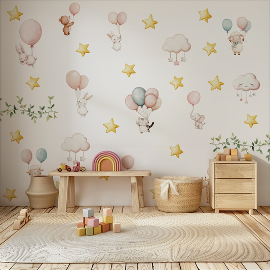 Animal Balloons Decal