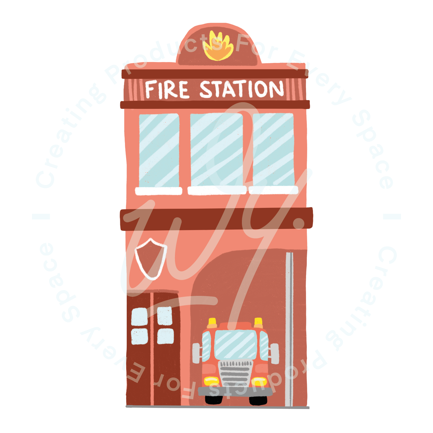 Fire Station Decal