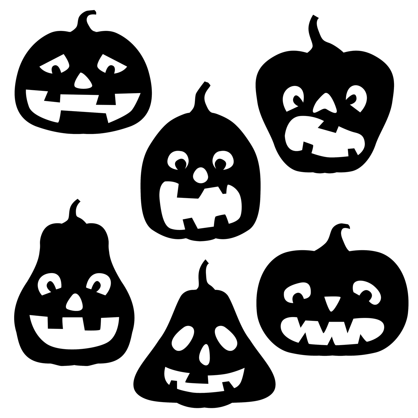 Funny Pumpkins - Decals para Ventana