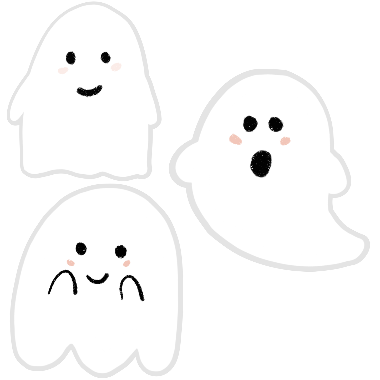 Cute Ghost - Decals para Ventana