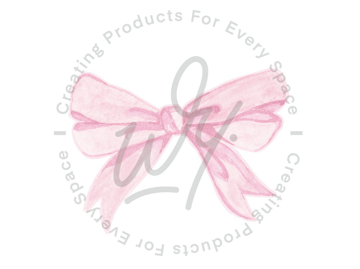 Cute Bow Pink Decal