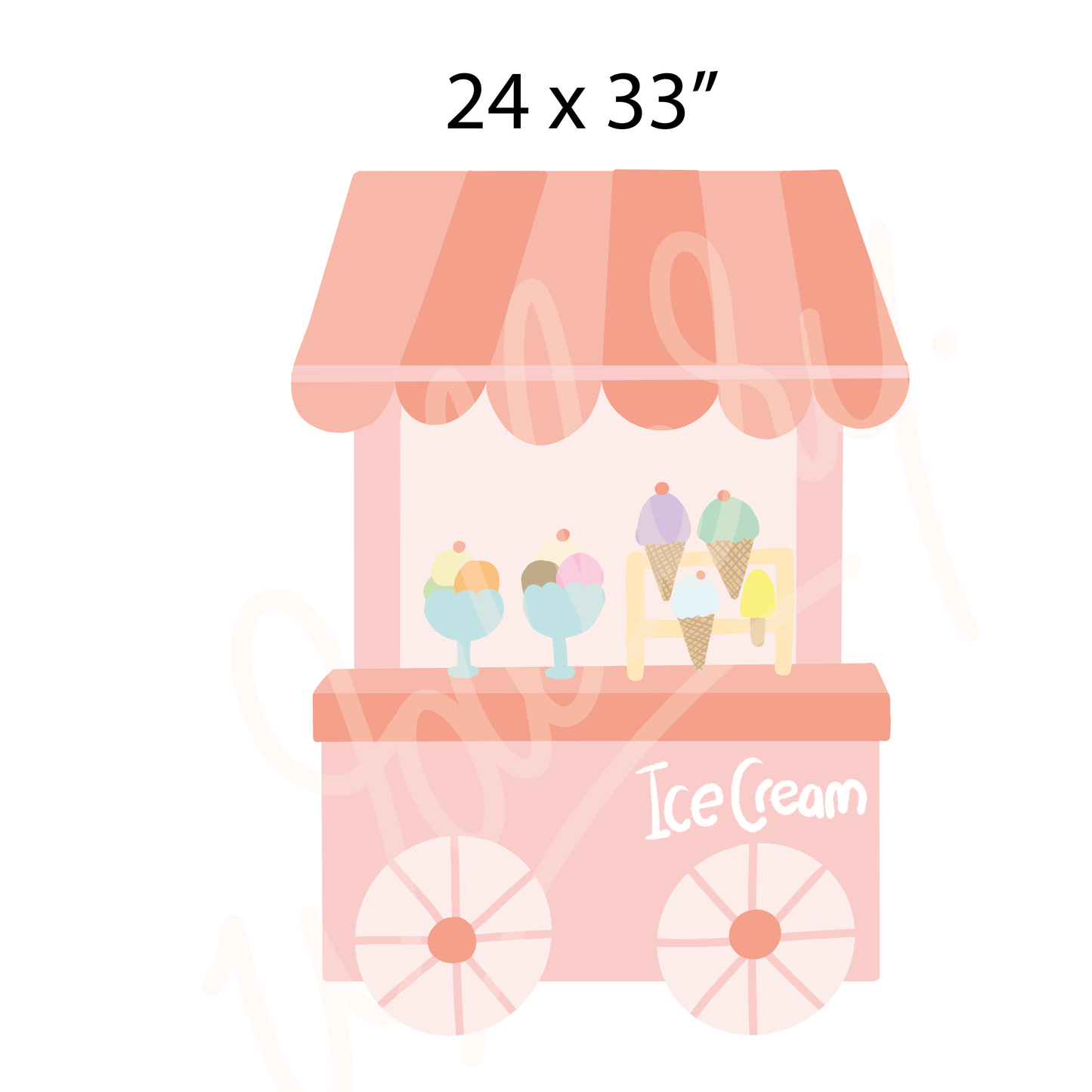 Ice Cream Shop Decal