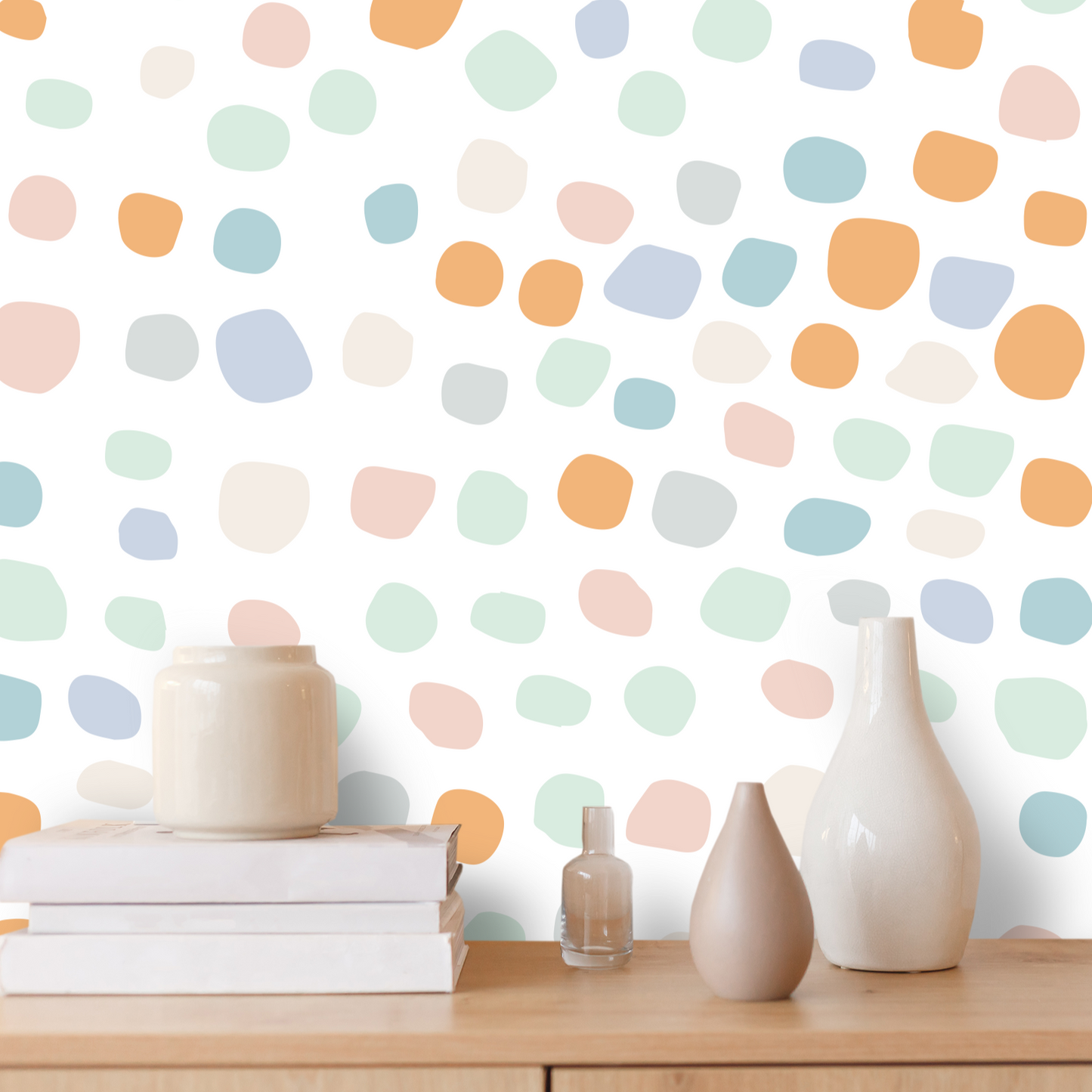 Irregular Dots Rainbow Ice Decals