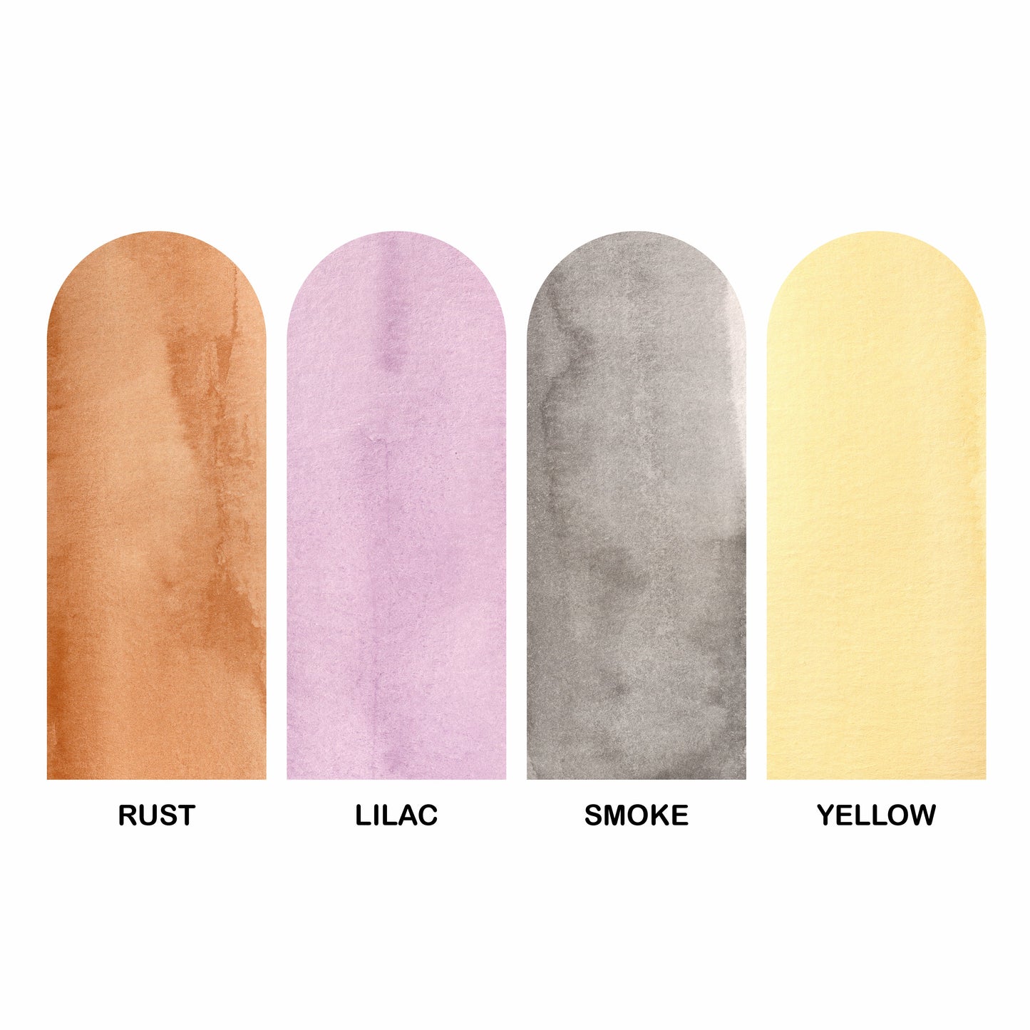 Double Watercolor Small Arch Decal Set